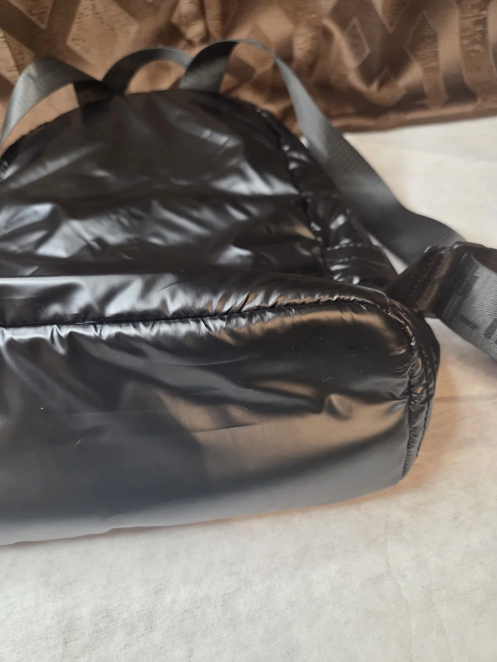 Kendall + Kylie Black Quilted Backpack